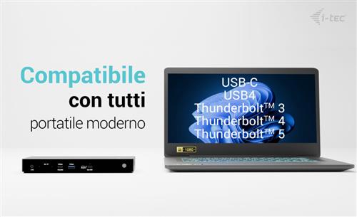 I-TEC THUNDERBOLT4 3X DISPLAY DOCKING STATION POWER DELIVERY 9