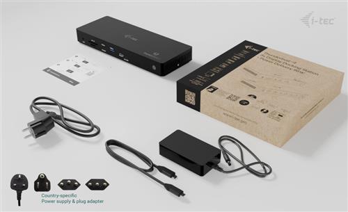 I-TEC THUNDERBOLT4 3X DISPLAY DOCKING STATION POWER DELIVERY 9