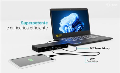 I-TEC THUNDERBOLT4 3X DISPLAY DOCKING STATION POWER DELIVERY 9