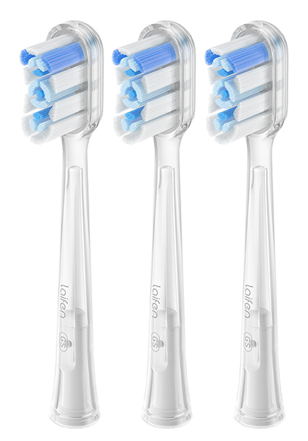 Laifen 30102-000025 testina per spazzolino 3 pz Azzurro, Trasparente