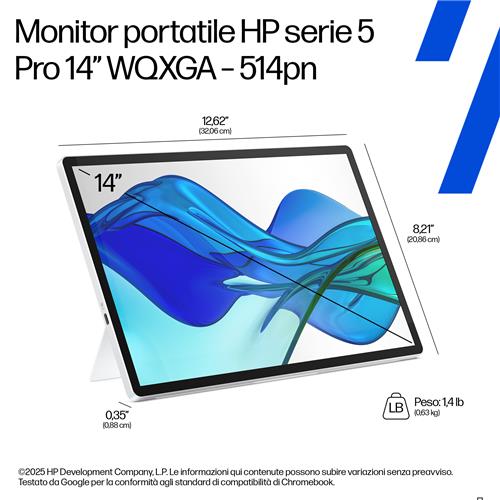 HP Series 5 Pro Monitor portatile Serie 5 Pro 14’’ WQXGA – 514pn