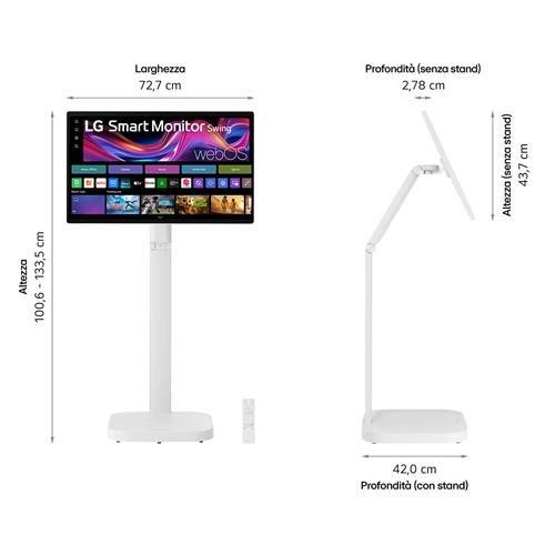 LG Swing 32U889SA Schermo Personale 32