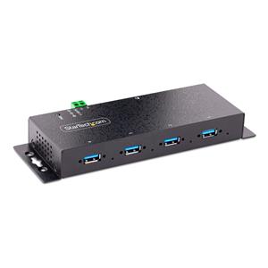 StarTech.com 5G4AINDNP-USB-A-HUB hub di interfaccia USB 3.2 Gen 1 (3.1 Gen 1) Type-B 5000 Mbit/s Nero