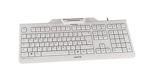CHERRY KC 1000 SC tastiera Universale USB AZERTY Belga Bianco