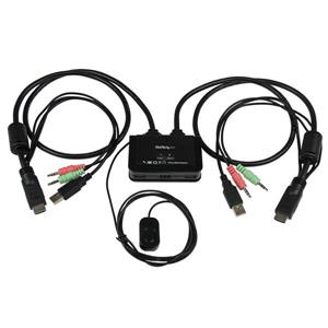 StarTech.com SV211HDUA switch per keyboard-video-mouse (kvm) Nero