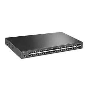 TP-Link JetStream TL-SG3452XP switch di rete Gestito L2+ Gigabit Ethernet (10/100/1000) Supporto Power over Ethernet (PoE) 1U Nero