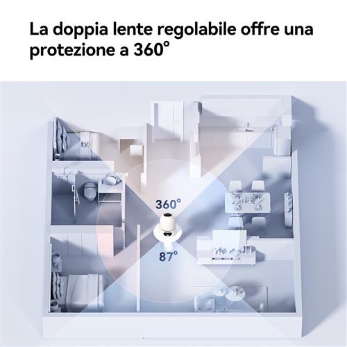 Imou Ranger Dual Pro 6MP Telecamera di sicurezza IP Interno 2304 x 1296 Pixel Scrivania