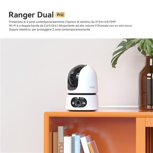 Imou Ranger Dual Pro 6MP Telecamera di sicurezza IP Interno 2304 x 1296 Pixel Scrivania