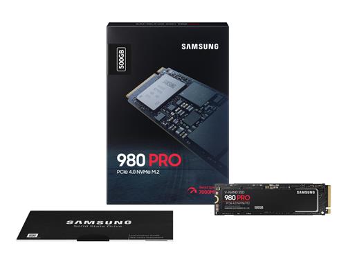 Samsung 980 PRO 500 GB M.2 PCI Express 4.0 NVMe V-NAND MLC