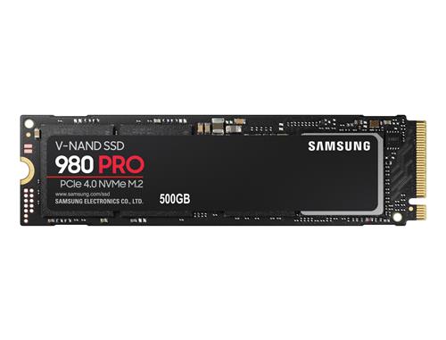 Samsung 980 PRO 500 GB M.2 PCI Express 4.0 NVMe V-NAND MLC
