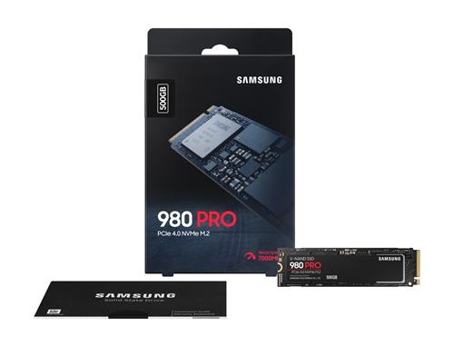 Samsung 980 PRO 500 GB M.2 PCI Express 4.0 NVMe V-NAND MLC