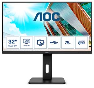 AOC P2 U32P2 Monitor PC 80 cm (31.5) 3840 x 2160 Pixel 4K Ultra HD LED Nero