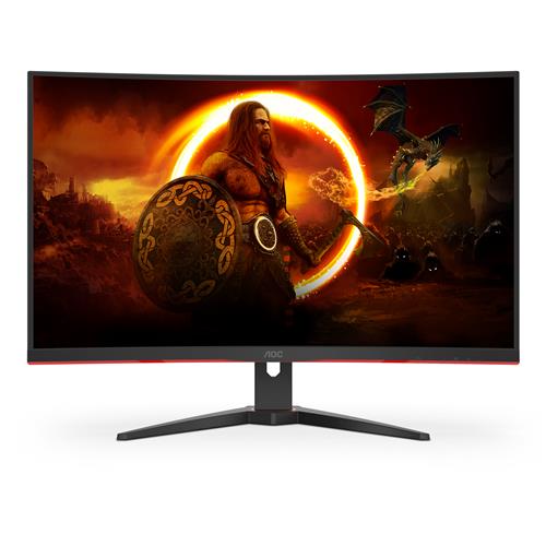 AOC G2 C32G2ZE/BK Monitor PC 80 cm (31.5) 1920 x 1080 Pixel Full HD LED Nero, Rosso