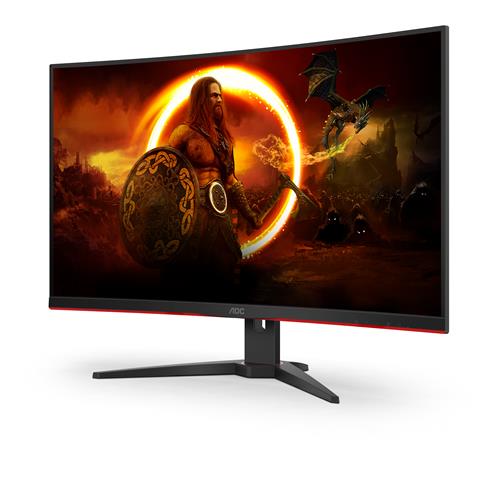 AOC G2 C32G2ZE/BK Monitor PC 80 cm (31.5) 1920 x 1080 Pixel Full HD LED Nero, Rosso