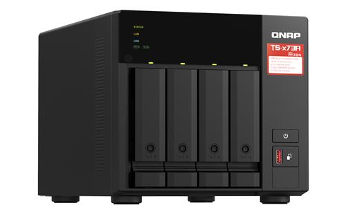 QNAP TS-473A + QSW-1105-5T Bundle Pack NAS Tower Ryzen Embedded V1500B 8 GB DDR4 0 TB QNAP Turbo System Nero