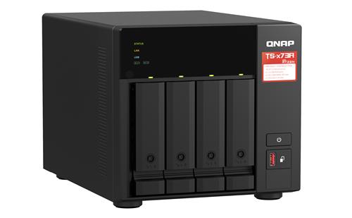 QNAP TS-473A + QSW-1105-5T Bundle Pack NAS Tower Ryzen Embedded V1500B 8 GB DDR4 0 TB QNAP Turbo System Nero