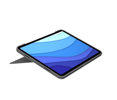 Logitech Combo Touch Custodia con Tastiera per iPad Pro 11 pollici (1a, 2a, 3a gen - 2018, 2020, 2021) - Tastiera Retroilluminata Rimovibile, Trackpad, Smart Connector - Grigio
