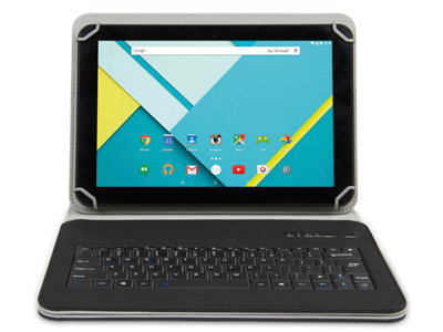 Hamlet Universal Cover 101 KBT2 custodia universale con tastiera bluetooth removibile per tablet da 19,1''