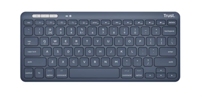 Trust Lyra tastiera Casa/ufficio RF senza fili + Bluetooth QWERTY Italiano Blu