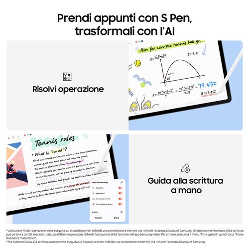 GALAXY TAB S10 FE+ WIFI 12+256GB GRAY