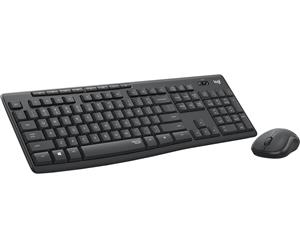 Logitech MK295 Silent Wireless Combo tastiera Mouse incluso Ufficio USB QWERTY US International Grafite