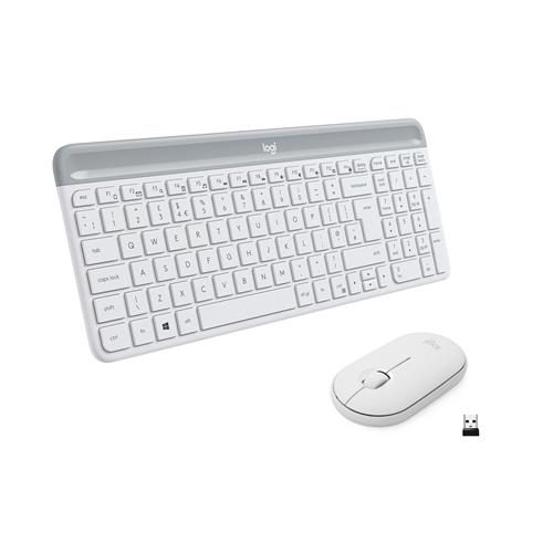 Logitech MK470 tastiera Mouse incluso Ufficio RF Wireless Bianco