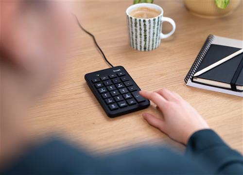 Trust 22221 tastierino numerico Laptop/PC USB Nero