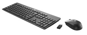 HP Slim Wireless Keyboard and Mouse tastiera Mouse incluso Universale RF Wireless Nero