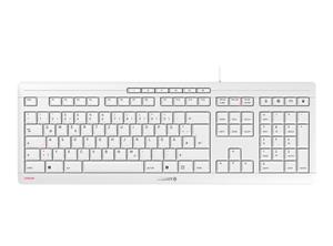 CHERRY STREAM tastiera Ufficio USB QWERTZ Tedesco Bianco