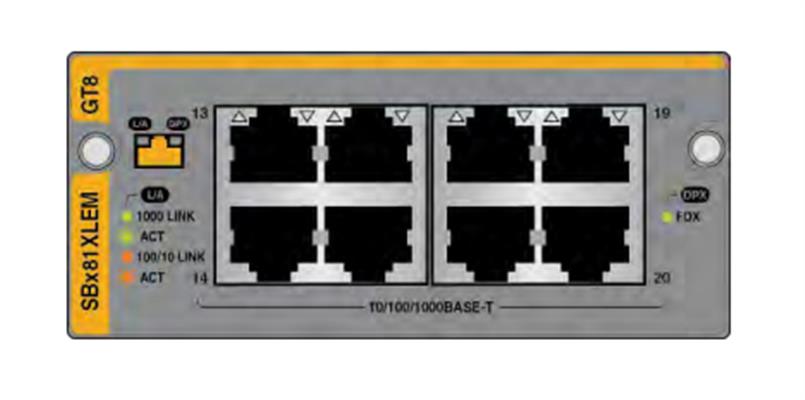 8 X 1G RJ-45 MODULE FOR SBX81XL 990-004878-00