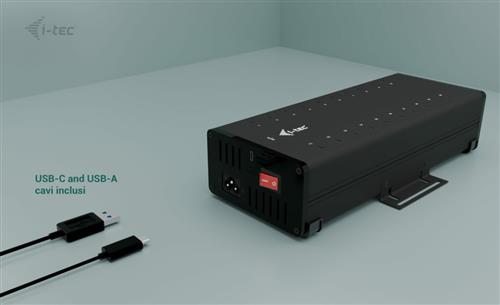 I-TEC CHARGING HUB 20X USB-C USB-C/USB-A HUB 15W/PORT 360W