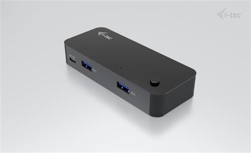 I-TEC UNIVERSAL KVM HUB 2X USB-C + 2X USB-A 3.0 PORT
