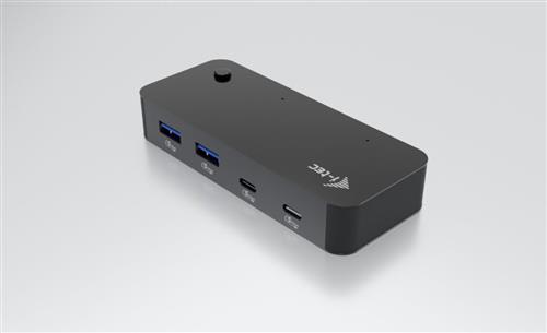 I-TEC UNIVERSAL KVM HUB 2X USB-C + 2X USB-A 3.0 PORT