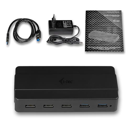 I-TEC USB 3.0 CHARGING HUB 7 USB 3.0 HUB 7PORT WITH POWER AD.