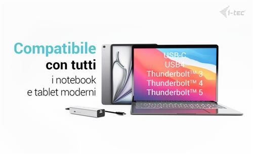 I-TEC USB-C CHARGE HUB 5 PORTS WITH USB-C VIDEO 8K PD 85W