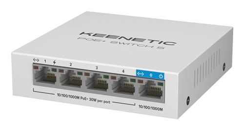 POE+ SWITCH 5 1 PORTA 1GBPS + 4 PORTE 1 GBPS POE+ 60W