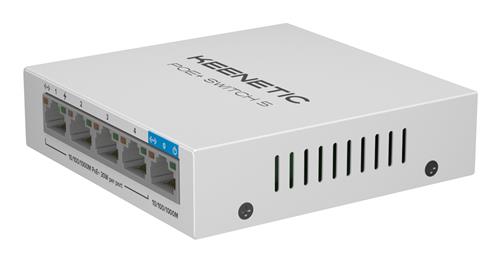 POE+ SWITCH 5 1 PORTA 1GBPS + 4 PORTE 1 GBPS POE+ 60W