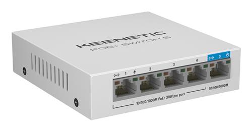 POE+ SWITCH 5 1 PORTA 1GBPS + 4 PORTE 1 GBPS POE+ 60W