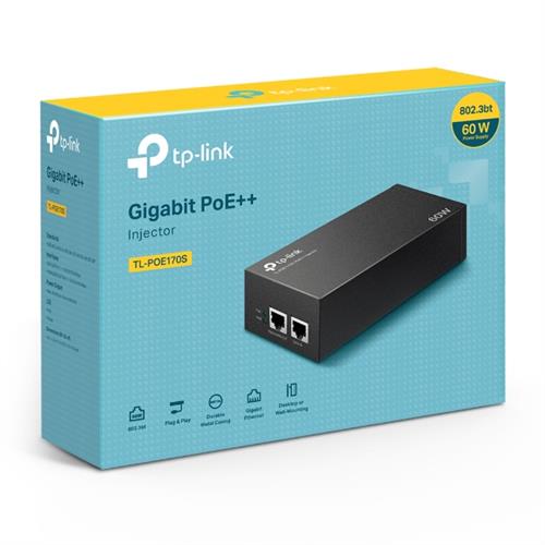 POE++ GIGABIT POE INJECTOR 802.3BT/AT/AF 60 W POE POWER