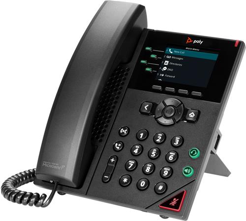POLY VVX 250 4-LINE IP PHONE AND POE-ENABLED GSA/TAA NO LOCAL