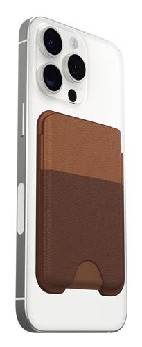 OB SYMMETRY CACTUS LEATHER MagSafe Wallet Rich Adobe-brown