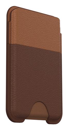 OB SYMMETRY CACTUS LEATHER MagSafe Wallet Rich Adobe-brown