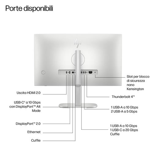 HP EliteStudio 8 All-in-One G1i 23.8 inch Desktop AI PC Wolf Pro Security Edition Intel Core Ultra 7 60,5 cm (23.8