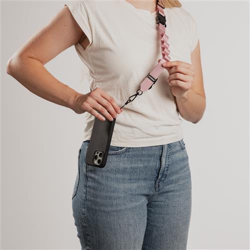 OB CASE ATTCH 2IN1 CROSSBODY STRAP PINK PLAINS - PINK