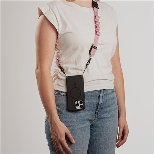 OB CASE ATTCH 2IN1 CROSSBODY STRAP PINK PLAINS - PINK