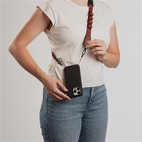 OB CASE ATTCH 2IN1 CROSSBODY STRAP ROSEWOOD - RED