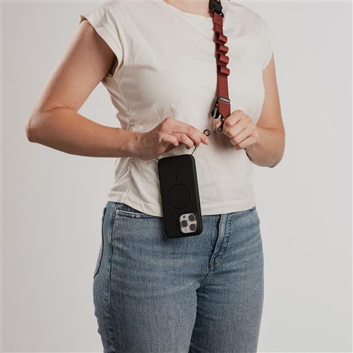 OB CASE ATTCH 2IN1 CROSSBODY STRAP ROSEWOOD - RED