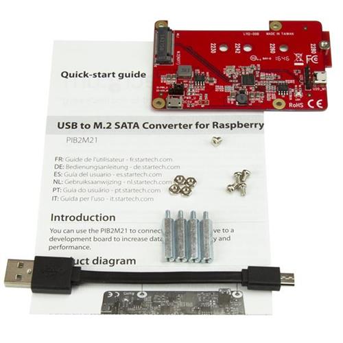 CONVERTITORE USB A M.2 SATA PER PI RASPBERRY NGFF SSD