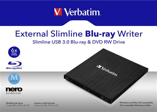 EXTERNAL SLIMLINE BLU-RAY USB 3.0