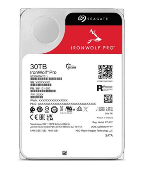 IRONWOLF PRO 30TB HDD 30TB